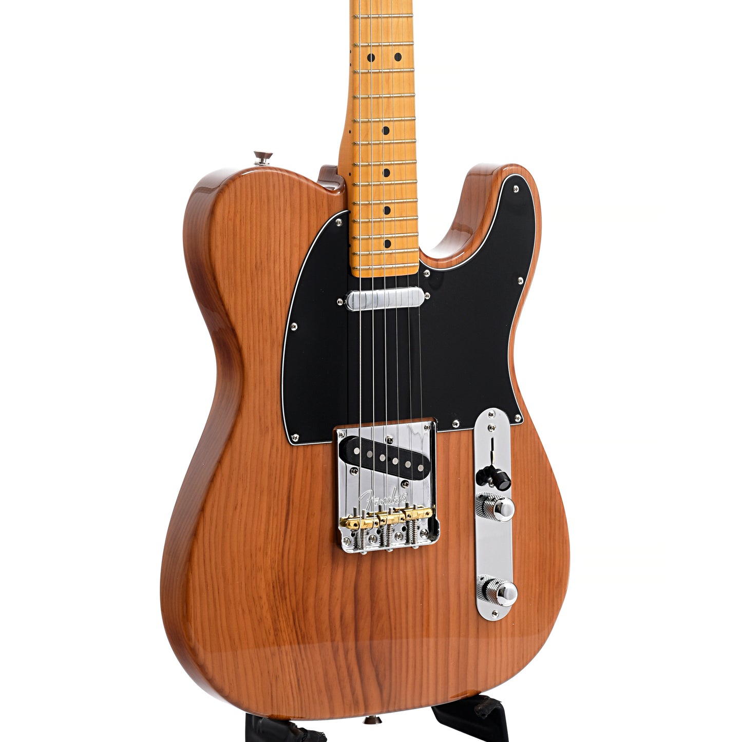 Front and side of Fender American Professional II Telecaster, Roasted Pine
