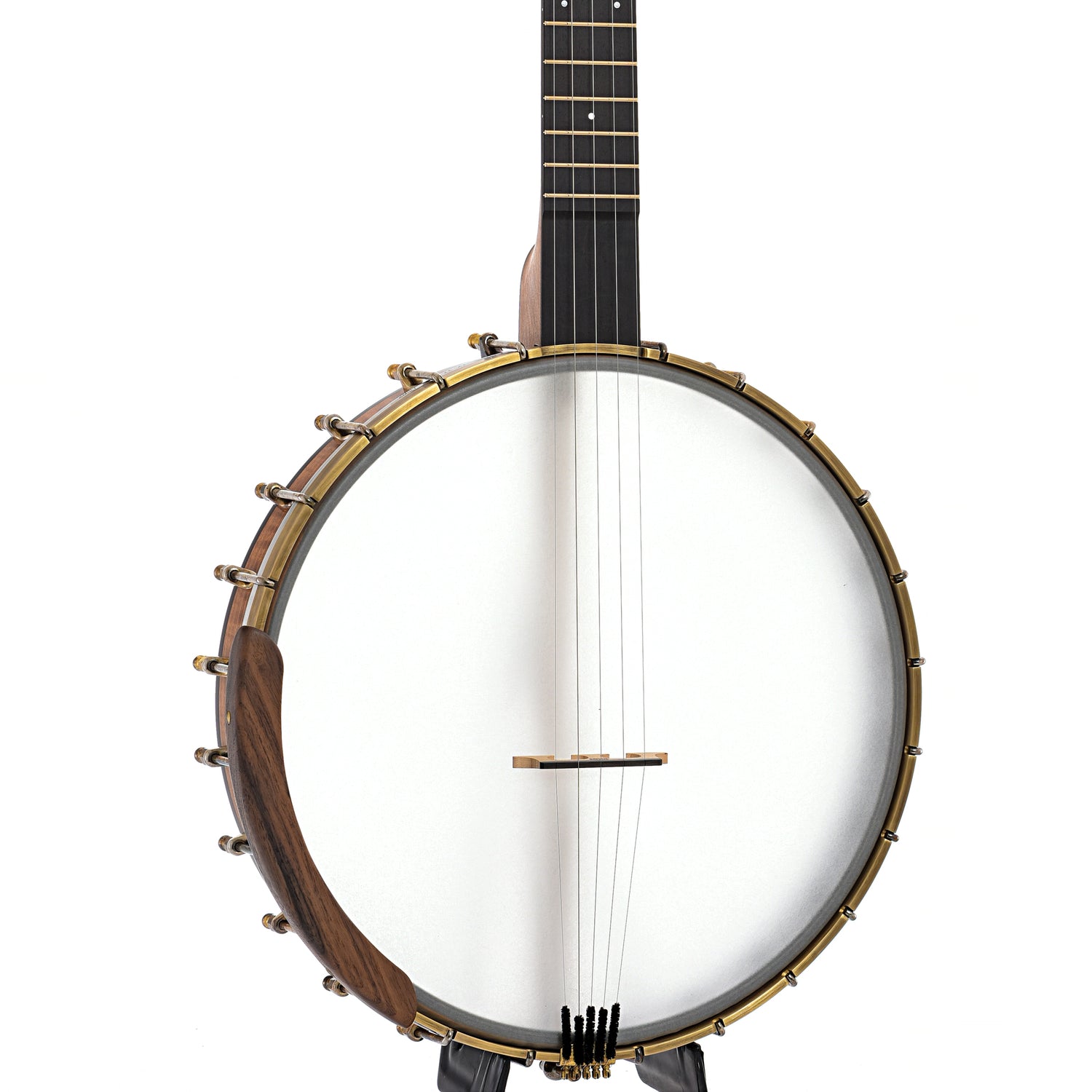 Front and side of Ode Magician 13" Openback Banjo