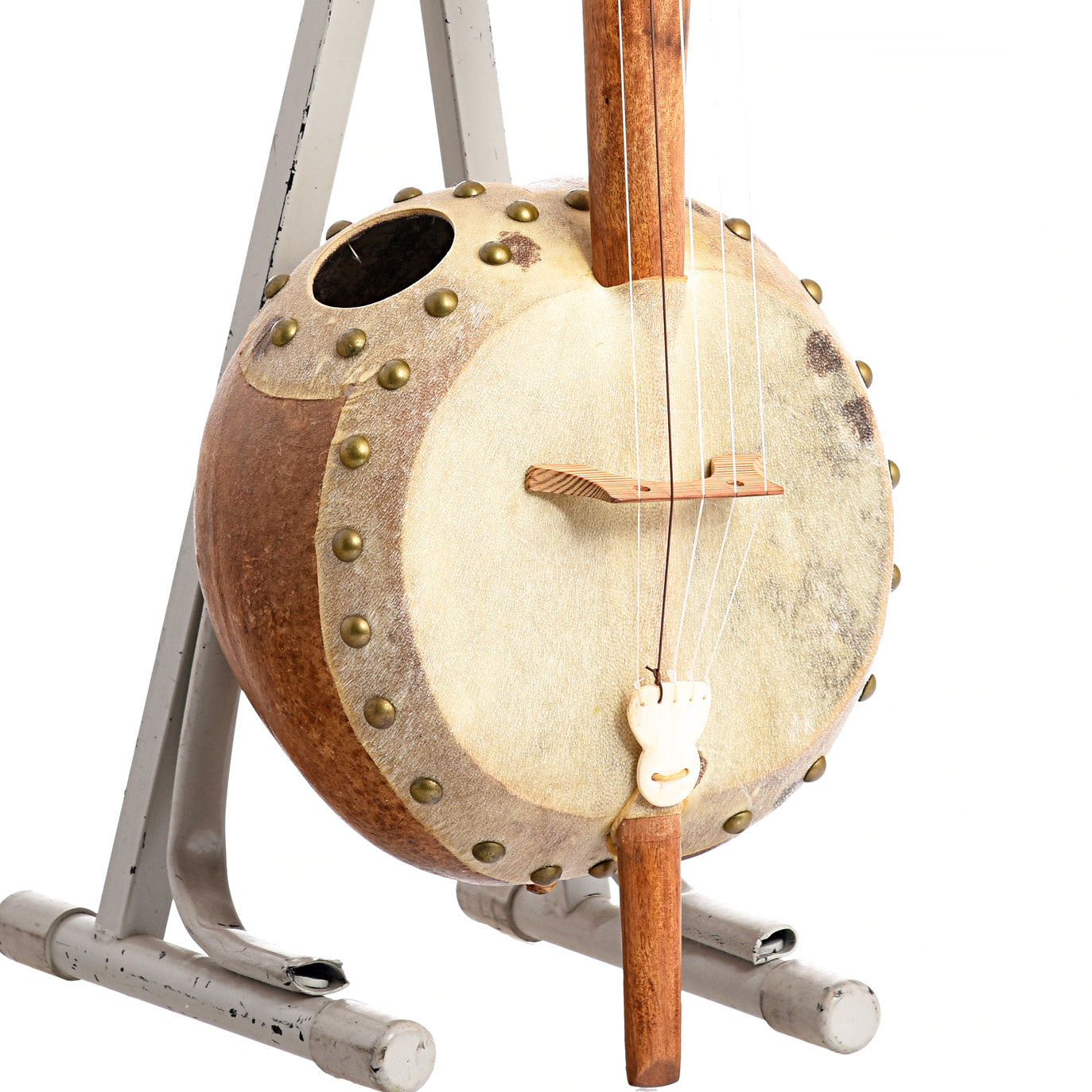 Image 4 of Menzies Fretless Gourd Banjo #455 - SKU# MGB85-455 : Product Type Other Banjos : Elderly Instruments