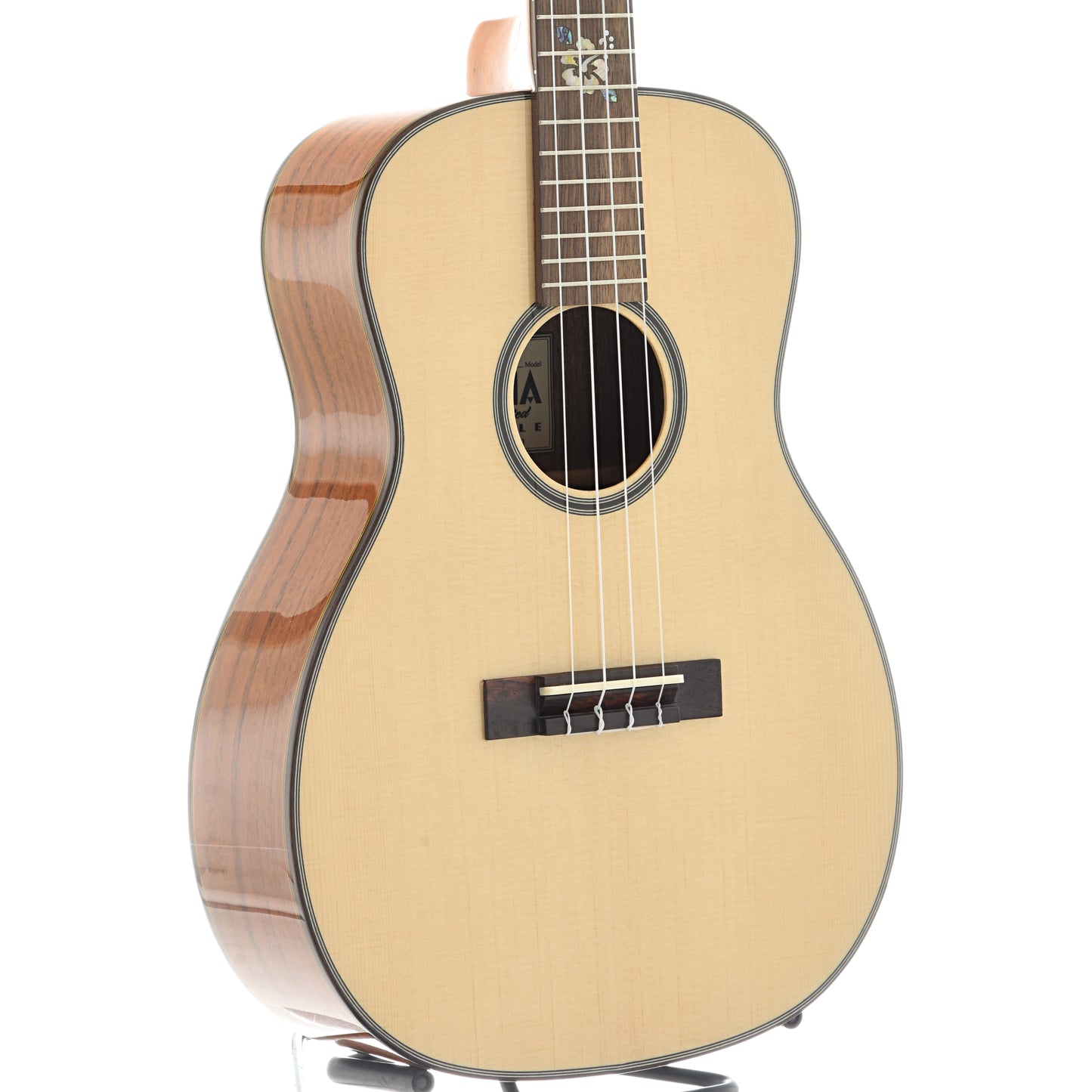 front and side of Ohana BKT-250G Tenor Scale Baritone Ukulele