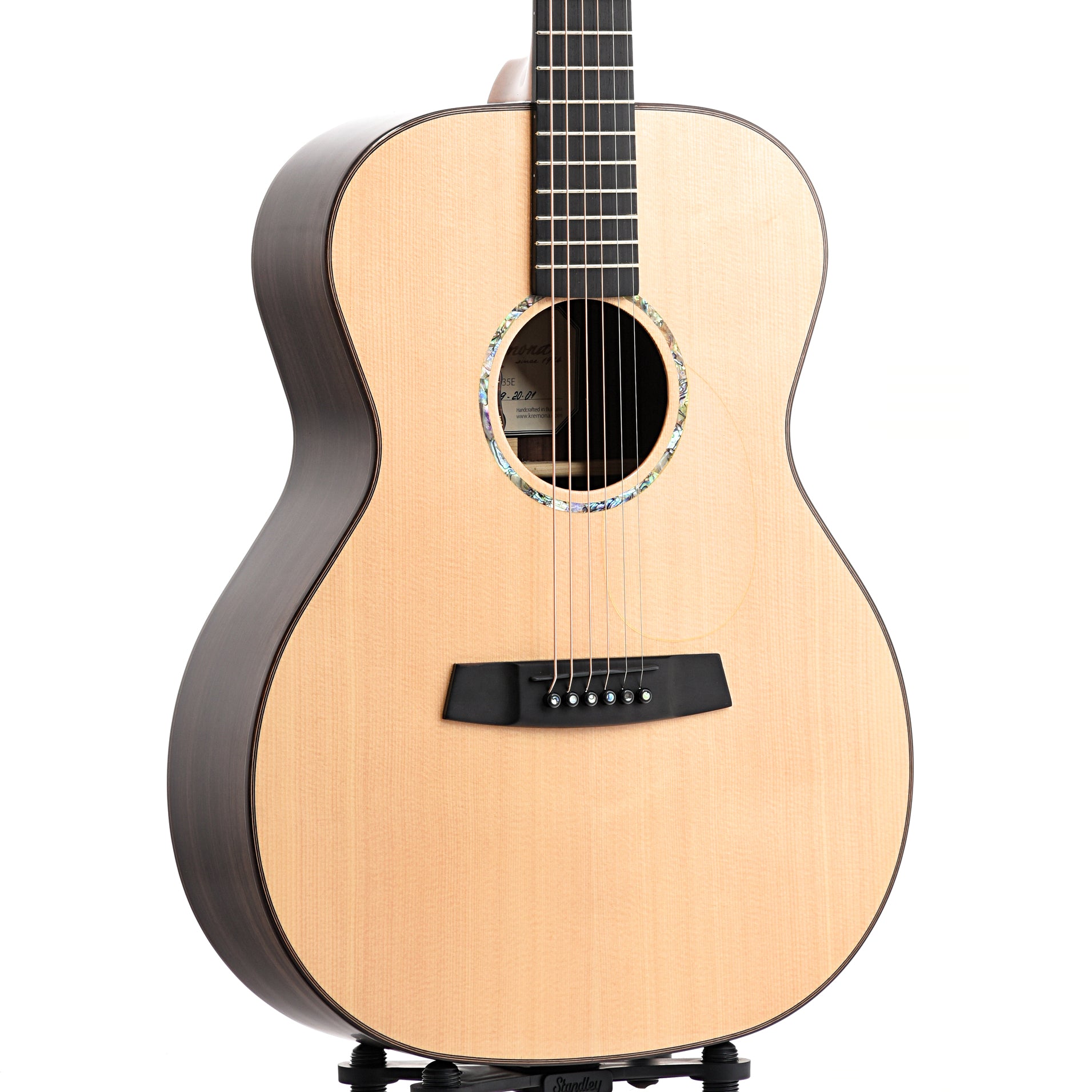Image 5 of Kremona R35E OM Acoustic-Electric Guitar with Case - SKU# KR35E : Product Type Flat-top Guitars : Elderly Instruments