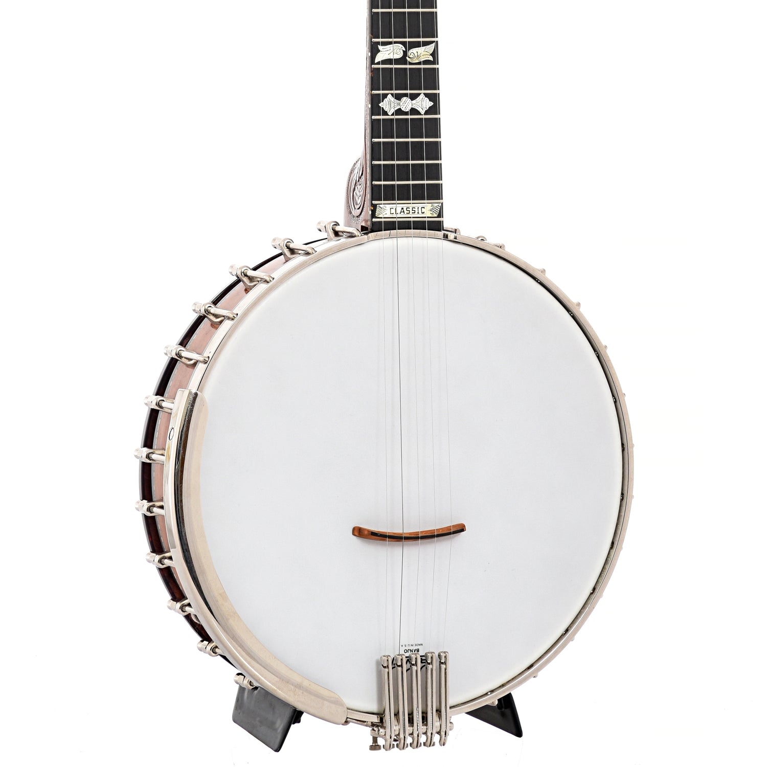 Front and side of Fairchild Classic  Open Back Banjo