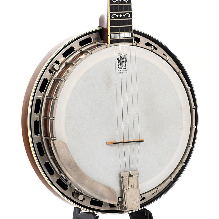 front and side of Gold Star G11W Resonator Banjo