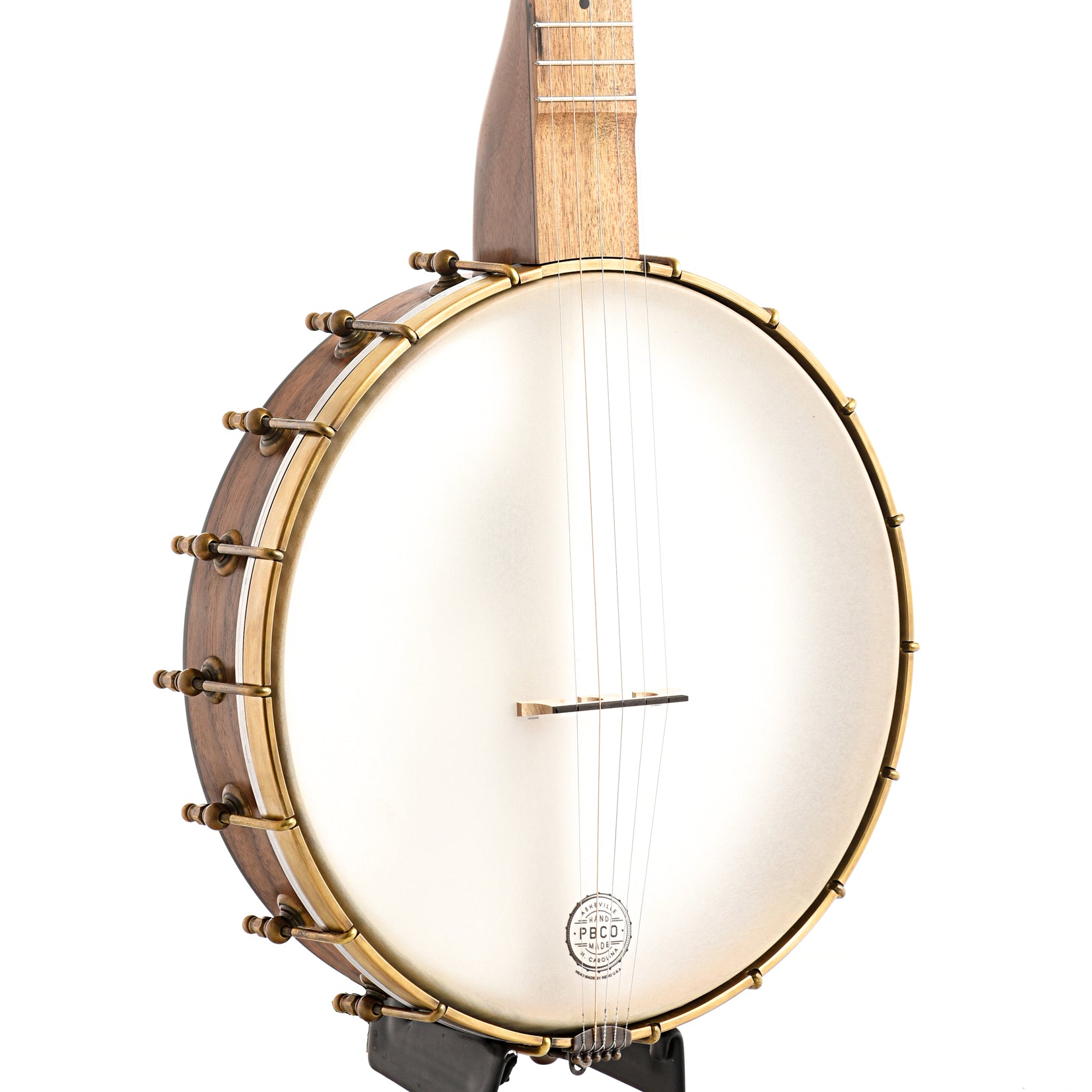 Image 3 of Pisgah Banjo Co. 12" Walnut Possum Openback Banjo, Short Scale - SKU# PP12SHORT-WAL : Product Type Open Back Banjos : Elderly Instruments
