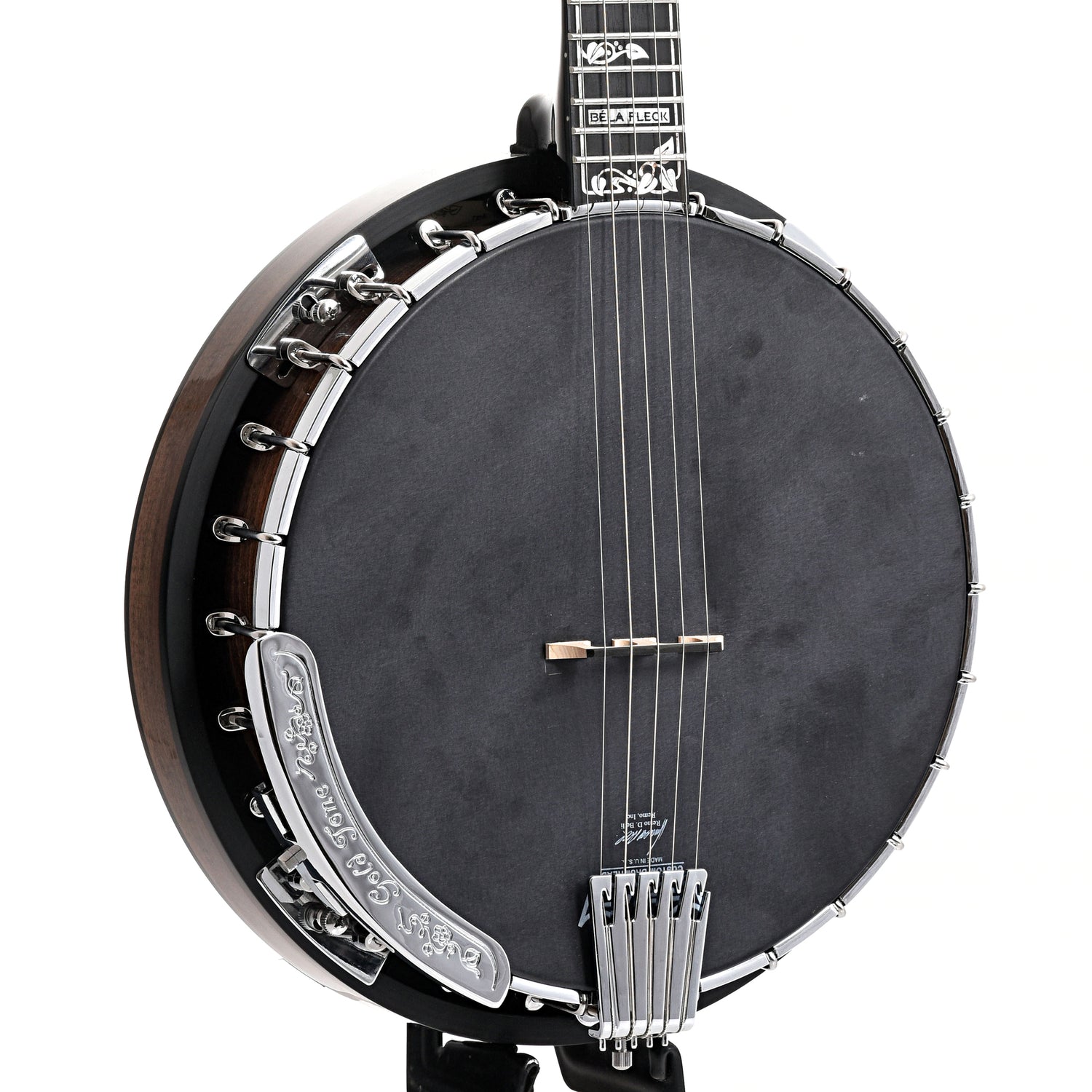 Front and Side of Gold Tone ML-1 "Missing Link" Baritone Banjo