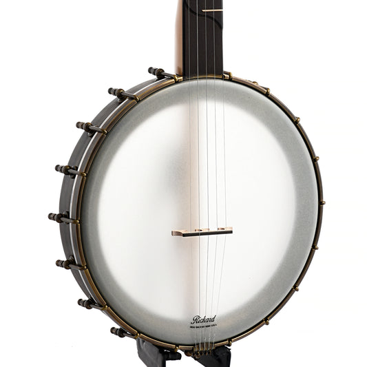 Image 2 of Rickard 12" Dobson Banjo with Spunover Rim & Case - SKU# RICKSPUN-MPL : Product Type Open Back Banjos : Elderly Instruments