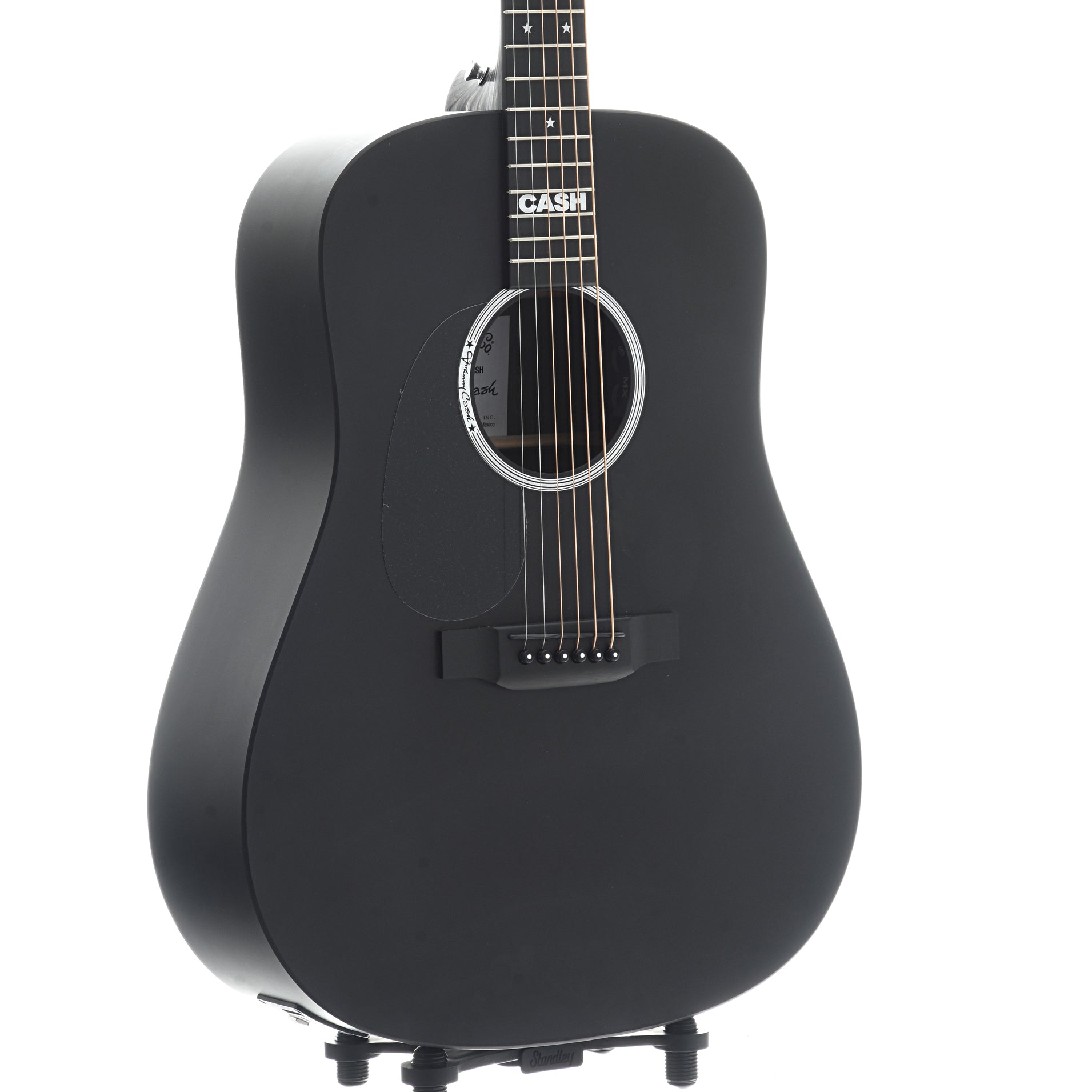 Image 3 of Martin DX Johnny Cash Lefthanded Guitar with Pickup & Gigbag- SKU# DXJCL : Product Type Flat-top Guitars : Elderly Instruments