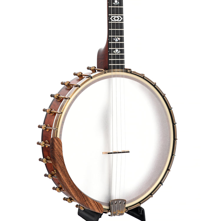 Image 3 of Ome Celtic 12" Tenor Banjo & Gigbag, Curly Maple, Dark Stain- SKU# CELT19-CM12D : Product Type Tenor & Plectrum Banjos : Elderly Instruments