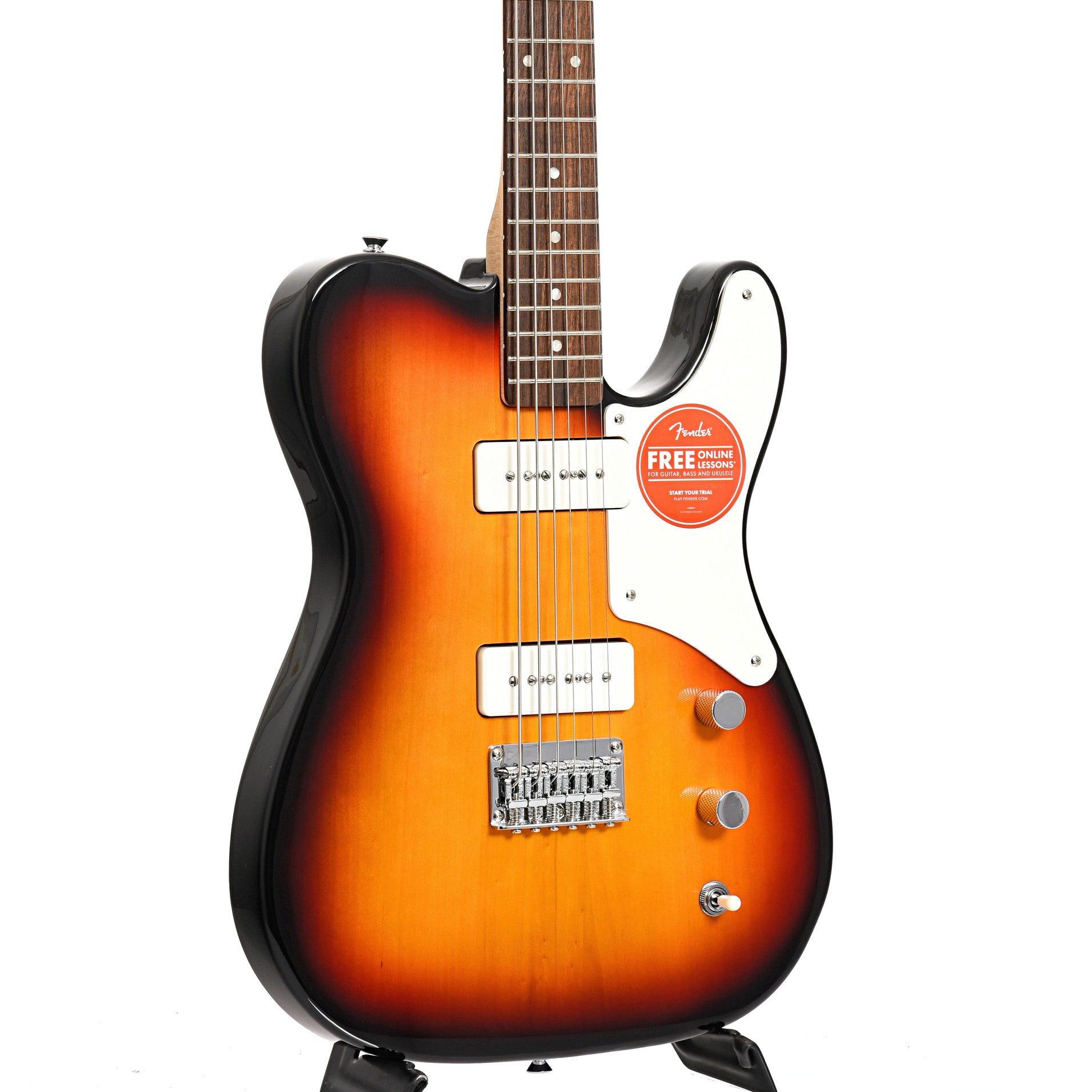 Image 3 of Squier Paranormal Baritone Cabronita Telecaster, 3-Color Sunburst - SKU# SPBARICT-3TS : Product Type Other : Elderly Instruments