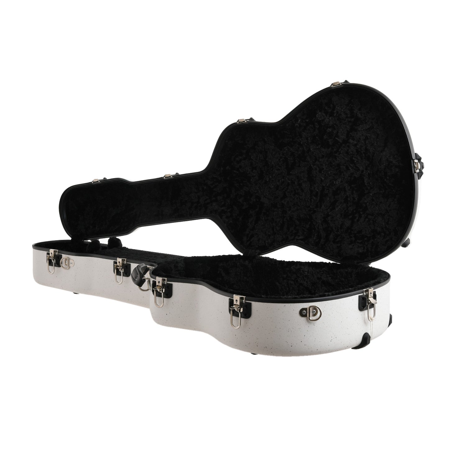 Image 2 of Calton Deluxe Guitar Case, Martin & Collings 14-Fret Dreadnought - White Granite with Black Lining - SKU# CGC1-GW/BK : Product Type Accessories & Parts : Elderly Instruments