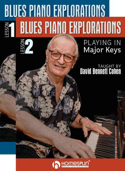 Image 1 of Blues Piano Explorations - Two Lesson Set: Minor and Major Blues - SKU# 300-D499SET : Product Type Media : Elderly Instruments