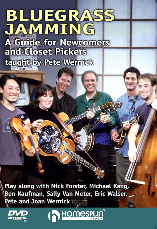 Image 1 of DVD - Bluegrass Jamming-A Guide for Newcomers and Closet Pickers - SKU# 300-DVD14 : Product Type Media : Elderly Instruments