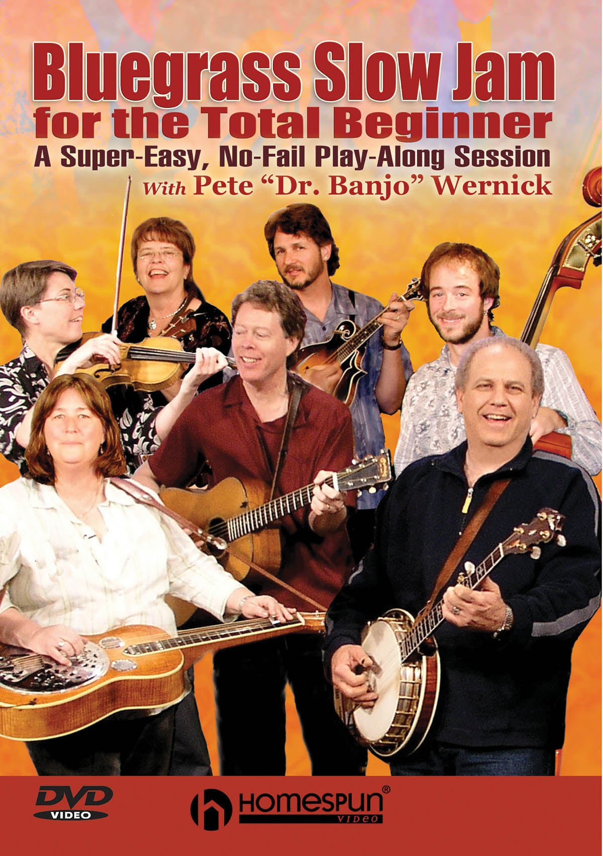 Image 1 of DVD - Bluegrass Slow Jam for the Total Beginner-A Super-Easy, No-Fail Play-Along Session - SKU# 300-DVD233 : Product Type Media : Elderly Instruments