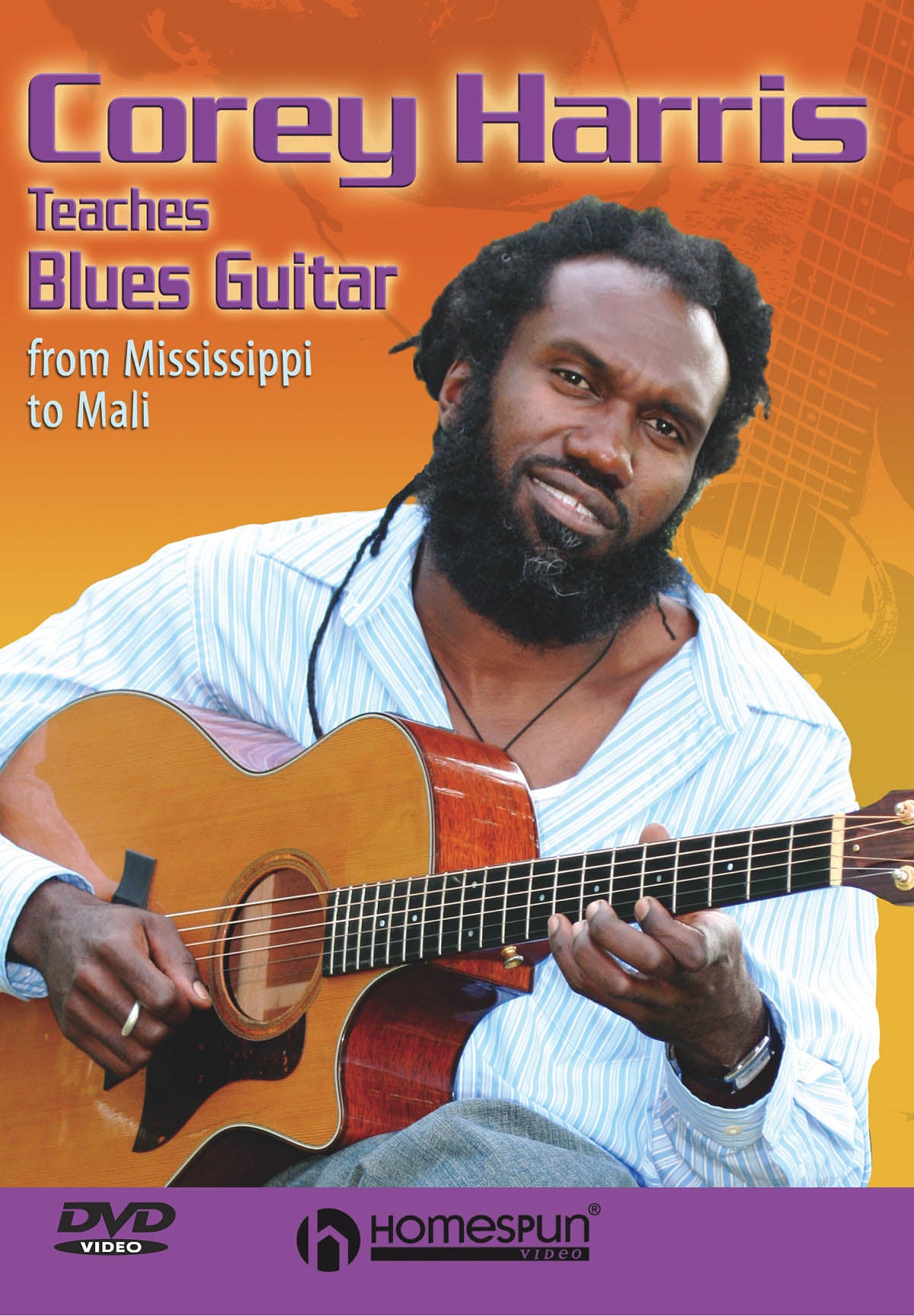 Image 1 of DVD - Corey Harris Teaches Blues Guitar - From Mississippi to Mali - SKU# 300-DVD247 : Product Type Media : Elderly Instruments