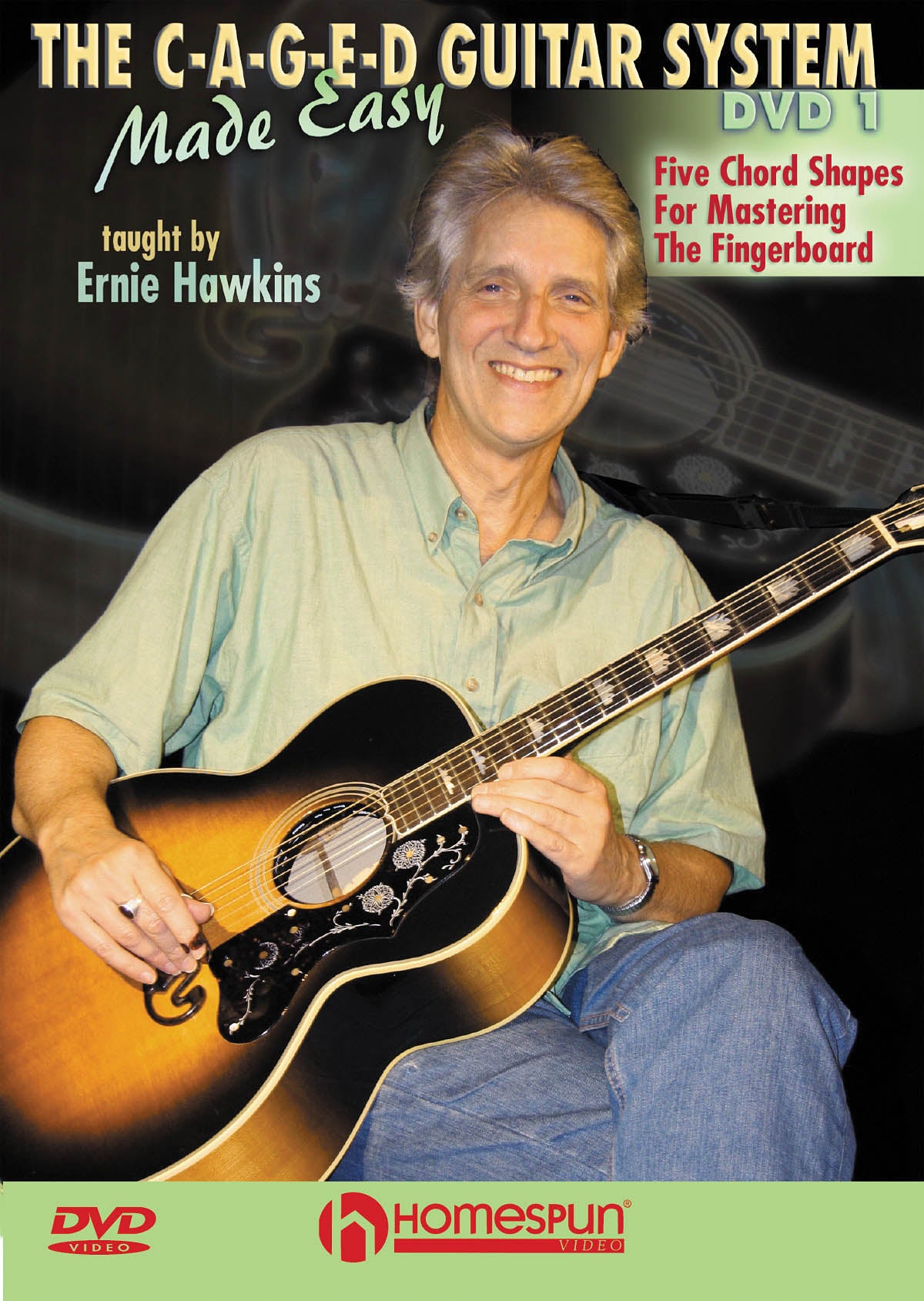 Image 1 of DVD-The CAGED Guitar System Made Easy: Vol. 1 - Five Chord Shapes for Mastering the Fingerboard - SKU# 300-DVD308 : Product Type Media : Elderly Instruments