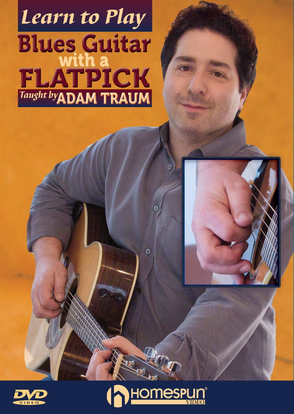 Image 1 of DVD - Learn to Play Blues Guitar with a Flatpick, Vol. 1 - SKU# 300-DVD371 : Product Type Media : Elderly Instruments