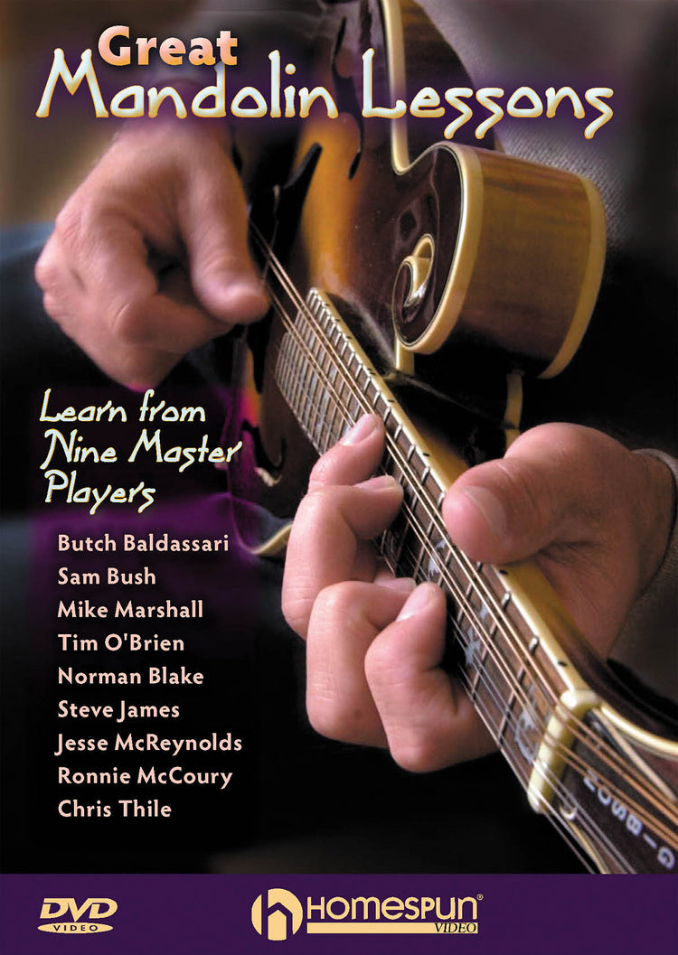 Image 1 of DVD - Great Mandolin Lessons - Learn From Nine Master Players - SKU# 300-DVD372 : Product Type Media : Elderly Instruments