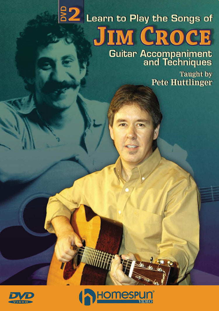 Image 1 of DVD - Learn to Play the Songs of Jim Croce: Vol. 2 - Guitar Accompaniment and Techniques - SKU# 300-DVD377 : Product Type Media : Elderly Instruments