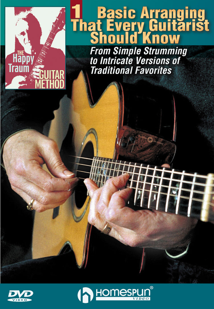 Image 1 of DVD-The Happy Traum Guitar Method: Basic Arranging, Lesson 1: Songs in Dropped D Tuning - SKU# 300-DVD384 : Product Type Media : Elderly Instruments