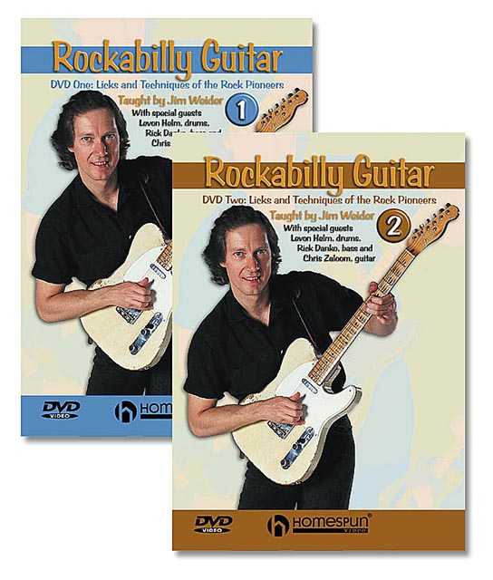 Image 1 of DVD - Rockabilly Guitar: Two DVD Set - Licks & Techniques of the Rock Pioneers - SKU# 300-DVD129SET : Product Type Media : Elderly Instruments