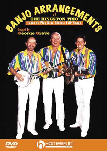 Image 1 of DIGITAL DOWNLOAD ONLY - Banjo Arrangements of the Kingston Trio - Learn to Play Nine Classic Folk Songs - SKU# 300-DVD136 : Product Type Media : Elderly Instruments