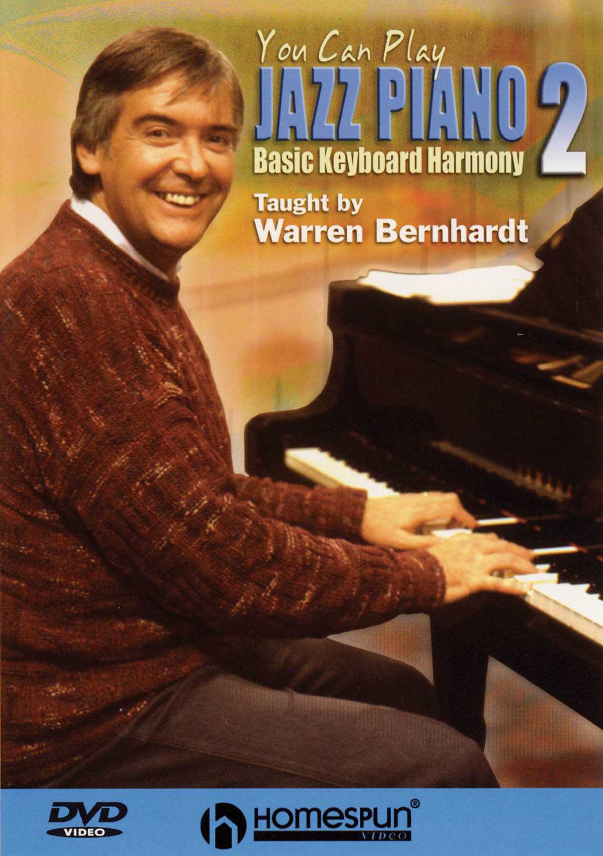 Image 1 of DVD - You Can Play Jazz Piano: Vol. 2 - Basic Keyboard Harmony - SKU# 300-DVD170 : Product Type Media : Elderly Instruments