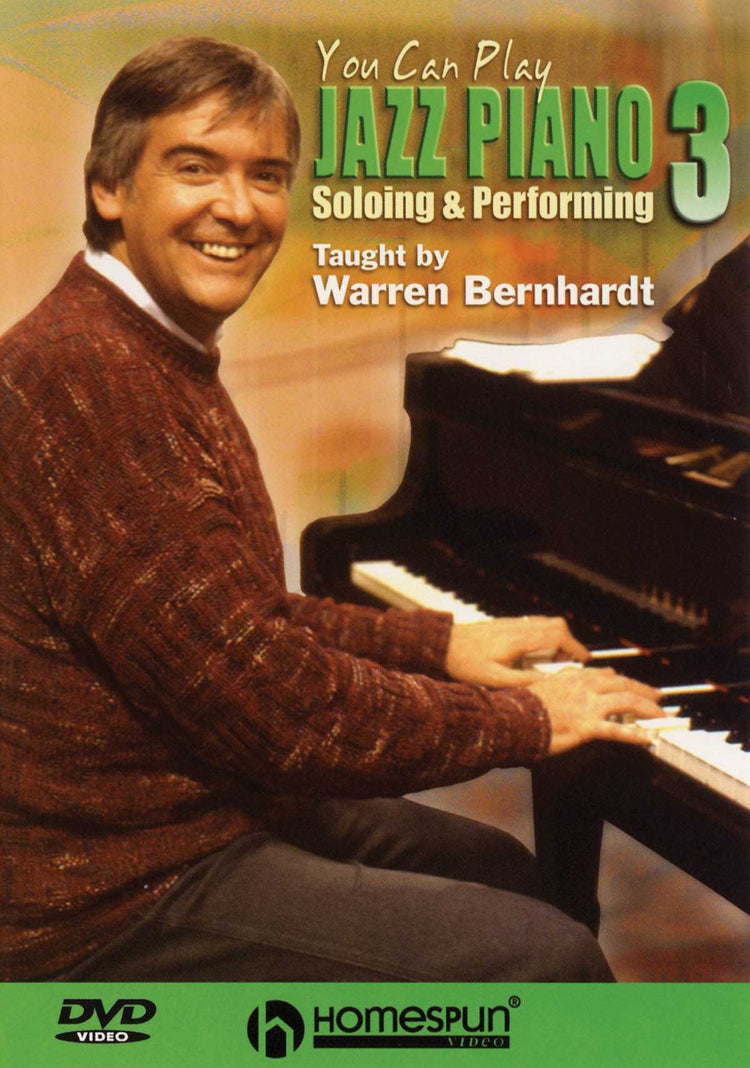 Image 1 of DVD - You Can Play Jazz Piano: Vol. 3 - Soloing and Performing - SKU# 300-DVD171 : Product Type Media : Elderly Instruments