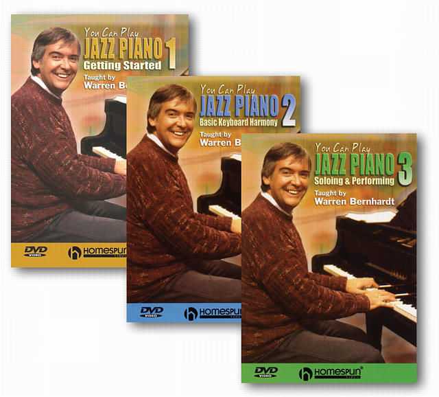 Image 1 of DVD - You Can Play Jazz Piano: Three DVD Set - SKU# 300-DVD171SET : Product Type Media : Elderly Instruments