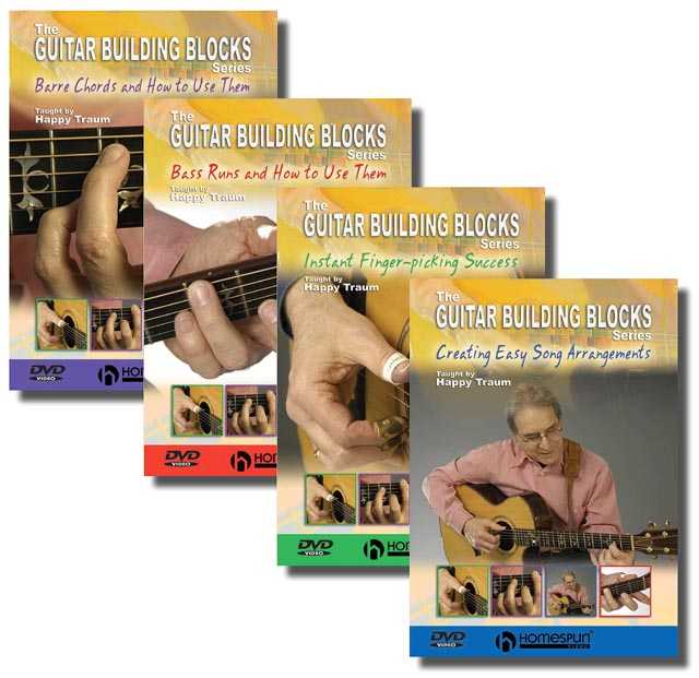 Image 1 of DVD - Happy Traum's Guitar Building Blocks: Four DVD Set - SKU# 300-DVD189SET : Product Type Media : Elderly Instruments