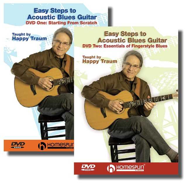 Image 1 of DVD - Easy Steps to Acoustic Blues Guitar: Two DVD Set - SKU# 300-DVD191SET : Product Type Media : Elderly Instruments