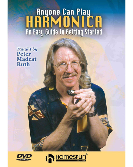 Image 1 of DIGITAL DOWNLOAD ONLY - Anyone Can Play Harmonica-An Easy Guide to Getting Started - SKU# 300-DVD195 : Product Type Media : Elderly Instruments