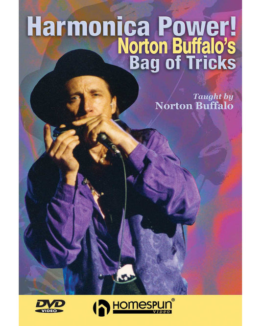 Image 1 of DIGITAL DOWNLOAD ONLY - Harmonica Power!: Vol. 1 - Norton Buffalo's Bag of Tricks - SKU# 300-DVD208 : Product Type Media : Elderly Instruments