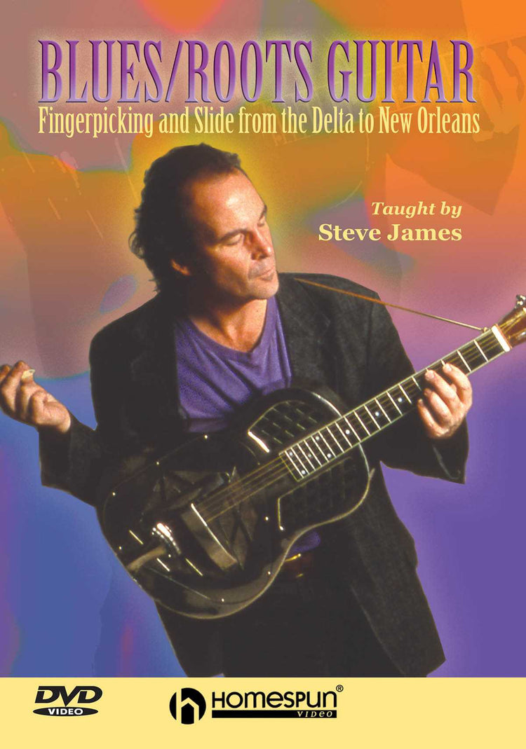 Image 1 of DVD - Blues/Roots Guitar - Fingerpicking and Slide From the Delta to New Orleans - SKU# 300-DVD225 : Product Type Media : Elderly Instruments