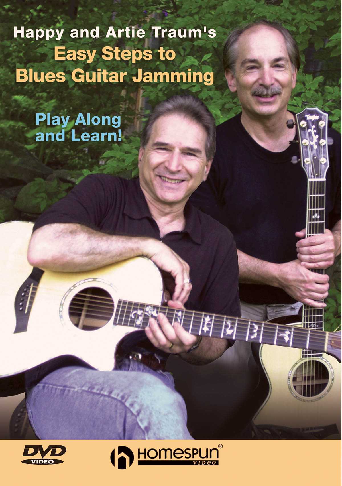 Image 1 of DVD - Happy and Artie Traum's Easy Steps to Blues Guitar Jamming: Vol. 1 - SKU# 300-DVD241 : Product Type Media : Elderly Instruments