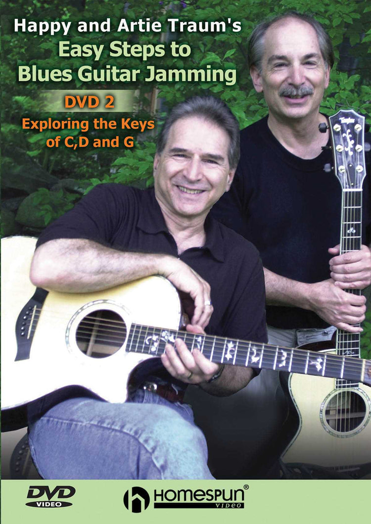 Image 1 of DVD - Happy and Artie Traum's Easy Steps to Blues Guitar Jamming: Vol. 2 - SKU# 300-DVD277 : Product Type Media : Elderly Instruments