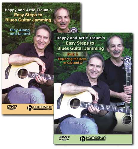 Image 1 of DVD - Happy and Artie Traum's Easy Steps to Blues Guitar Jamming: Two DVD Set - SKU# 300-DVD277SET : Product Type Media : Elderly Instruments