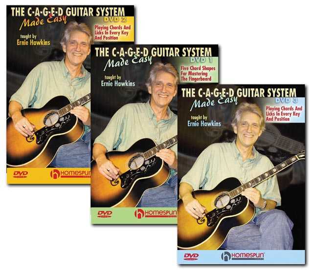 Image 1 of DVD-The C-A-G-E-D Guitar System Made Easy: Three DVD Set - SKU# 300-DVD325SET : Product Type Media : Elderly Instruments