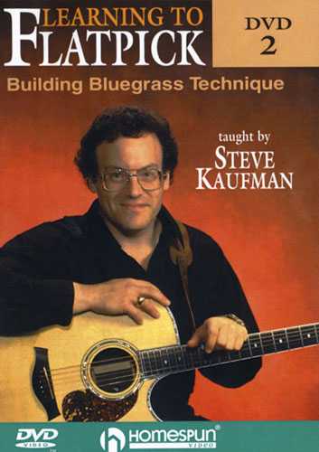 Image 1 of DVD - Learning to Flatpick: Vol. 2 - Building Bluegrass Technique - SKU# 300-DVD347 : Product Type Media : Elderly Instruments