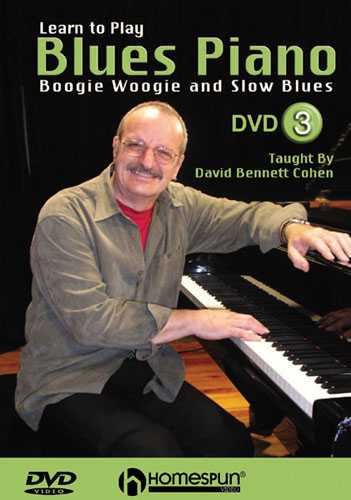 Image 1 of DVD - Learn to Play Blues Piano: Vol. 3 - Boogie Woogie and Slow Blues - SKU# 300-DVD352 : Product Type Media : Elderly Instruments