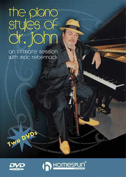 Image 1 of DVD-The Piano Styles of Dr.John-An Intimate Session with Mac Rebennack - SKU# 300-DVD38 : Product Type Media : Elderly Instruments