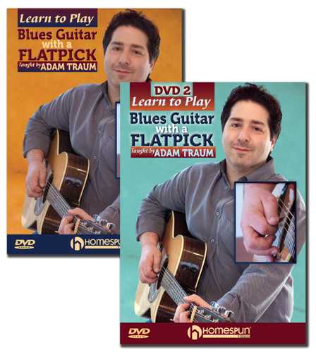 Image 1 of DVD - Learn to Play Blues Guitar with a Flatpick: Two DVD Set - SKU# 300-DVD394SET : Product Type Media : Elderly Instruments