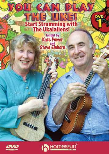 Image 1 of DVD - You Can Play the Uke! - DVD 1: Start Strumming with the Ukalaliens! - SKU# 300-DVD396 : Product Type Media : Elderly Instruments
