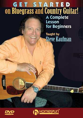 Image 1 of DVD - Get Started On Bluegrass and Country Guitar!-A Complete Lesson for Beginners - SKU# 300-DVD401 : Product Type Media : Elderly Instruments