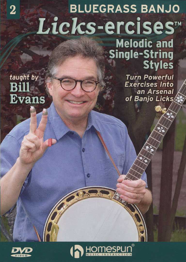 Image 1 of DVD - Bluegrass Banjo Licks-Ercises - Vol. 2: Melodic & Single-String Styles - SKU# 300-DVD475 : Product Type Media : Elderly Instruments