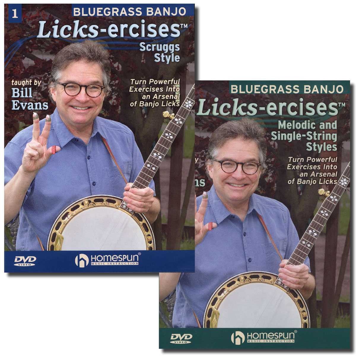 Image 1 of DVD - Bluegrass Banjo Licks-Ercises: Two DVD Set - SKU# 300-DVD475SET : Product Type Media : Elderly Instruments
