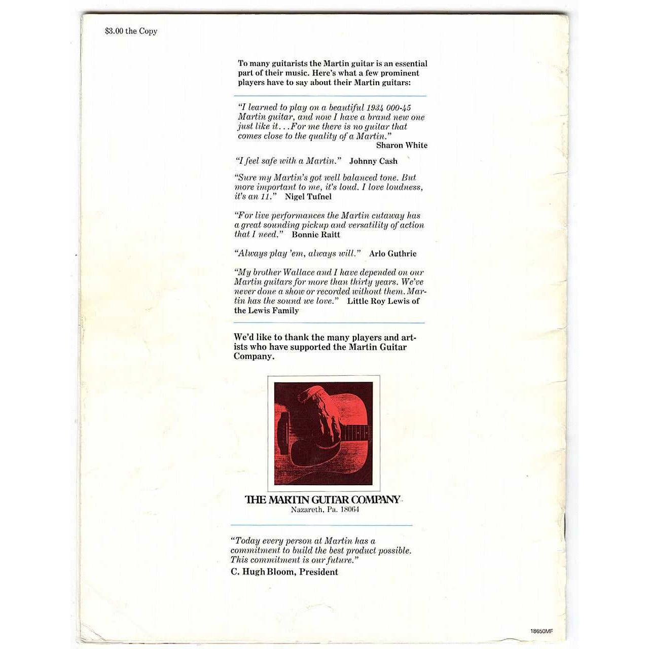 Image 1 of C.F. Martin Instruments Catalog (c.1987) - SKU# 300U-2441 : Product Type Media : Elderly Instruments