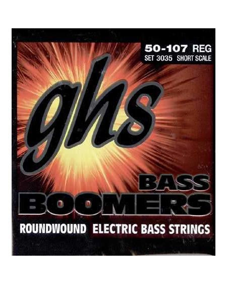 Front of GHS 3035 Bass Boomers Nickel-Plated Steel Regular Gauge Electric Bass Strings