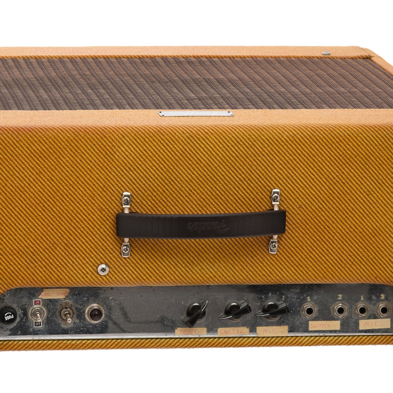 Top Control panel of 1955 Fender Pro Combo Amp