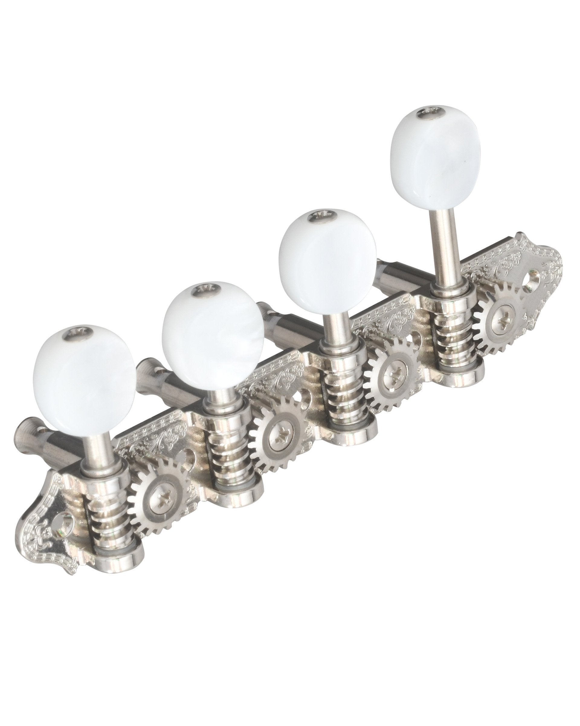 Image 1 of Grover Deluxe Vintage Mandolin Tuners, F-Style (Nickel Finish) - SKU# 309FVN : Product Type Accessories & Parts : Elderly Instruments