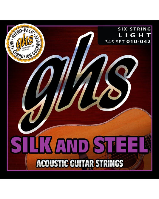 Image 1 of GHS 345 Silk & Steel Light Gauge Acoustic Guitar Strings - SKU# 345 : Product Type Strings : Elderly Instruments